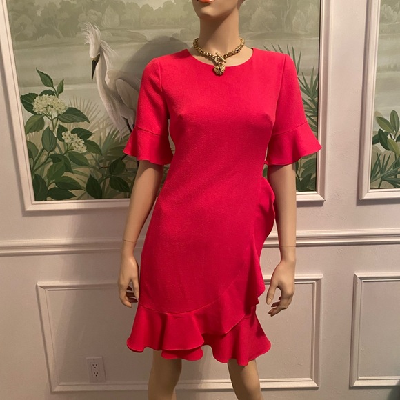 KARL LAGERFELD. Crêpe ruffled dress great condition - Picture 2 of 6